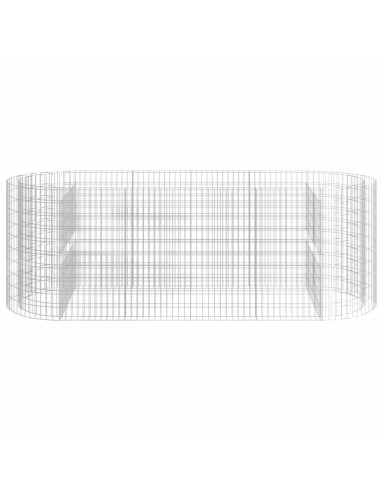 Gabbione con Letto Rialzato in Ferro Zincato 300x100x100 cm