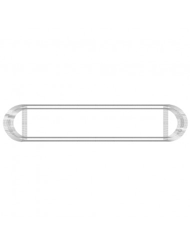 Gabbione con Letto Rialzato in Ferro Zincato 500x100x100 cm