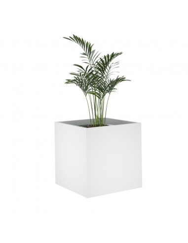 Fioriera Bianca 40x40x40 cm in Legno Multistrato