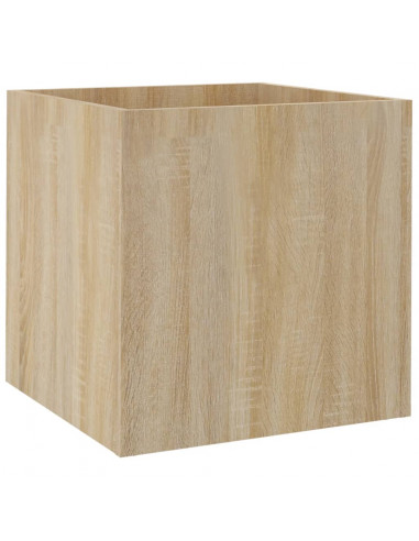 Fioriera Rovere Sonoma 40x40x40 cm in Legno Multistrato