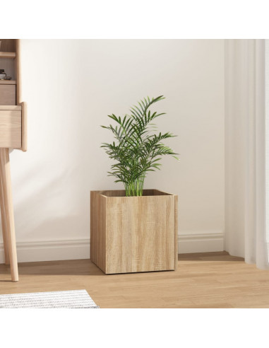 Fioriera Rovere Sonoma 40x40x40 cm in Legno Multistrato