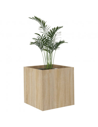 Fioriera Rovere Sonoma 40x40x40 cm in Legno Multistrato
