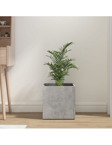 Fioriera Grigio Cemento 40x40x40 cm in Legno Multistrato