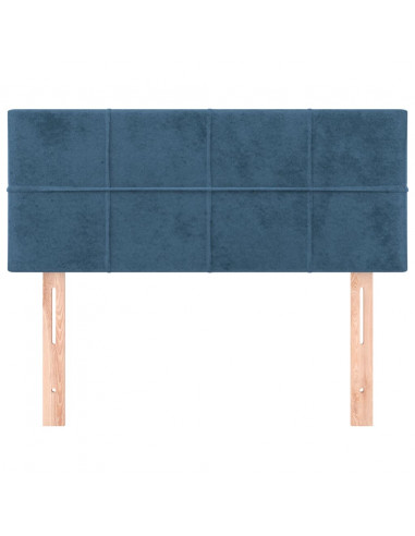 Testiera Blu Scuro 100x5x78/88 cm in Velluto