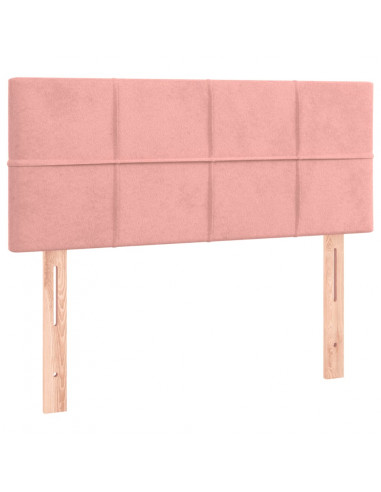 Testiera Rosa 90x5x78/88 cm in Tessuto