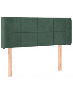 Testiera ad Orecchio Verde Scuro 103x16x78/88 cm in Velluto 2