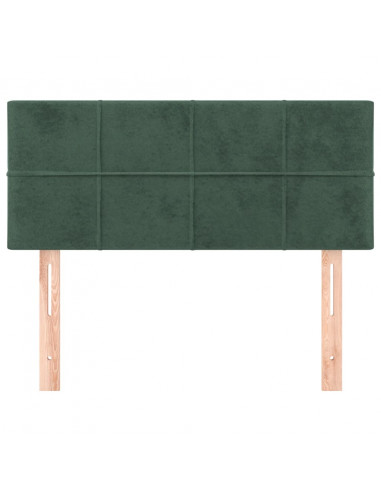 Testiera Verde Scuro 100x5x78/88 cm in Velluto