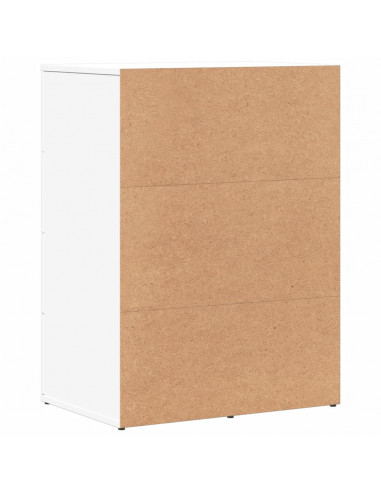 Credenze 2 pz Bianche 59x39x80 cm in Legno Multistrato