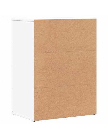 Credenze 2 pz Bianche 59x39x80 cm in Legno Multistrato