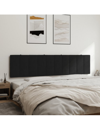 Cuscino Testiera Nero 200 cm in Velluto