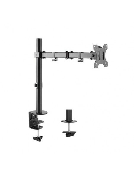 LINK BRACCIO SUPPORTO DA TAVOLO CON MORSA A DUE SNODI PER VIDEO 13-32" FINO A 8 KG
