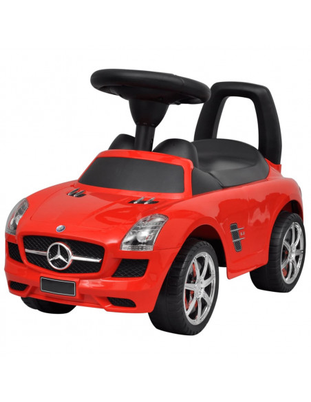 Automobile a Spinta Mercedes Benz Rossa Cavalcabile Bambini