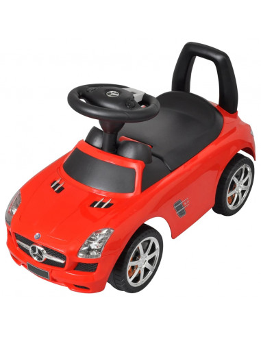 Automobile a Spinta Mercedes Benz Rossa Cavalcabile Bambini