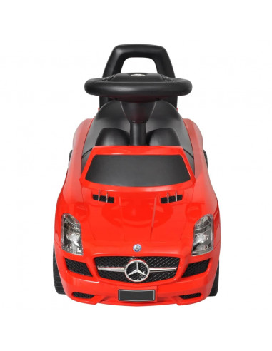 Automobile a Spinta Mercedes Benz Rossa Cavalcabile Bambini