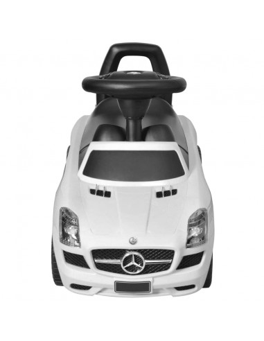 Automobile a Spinta Mercedes Benz Bianca Cavalcabile Bambini