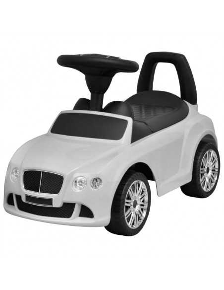 Bentley Macchina a Spinta Cavalcabile per Bambini Bianca