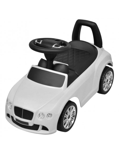 Bentley Macchina a Spinta Cavalcabile per Bambini Bianca