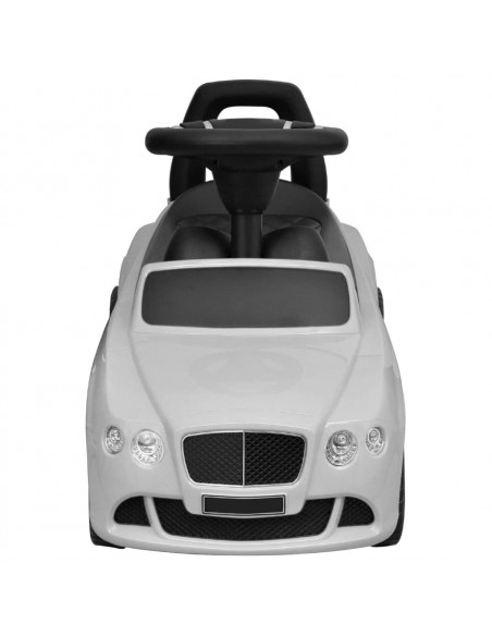 Bentley Macchina a Spinta Cavalcabile per Bambini Bianca