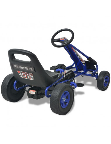 Go Kart a pedali con seduta regolabile Blu