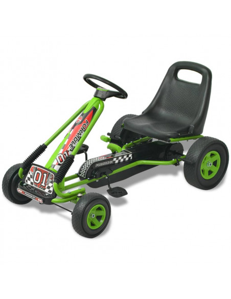 Go Kart a pedali con seduta regolabile Verde