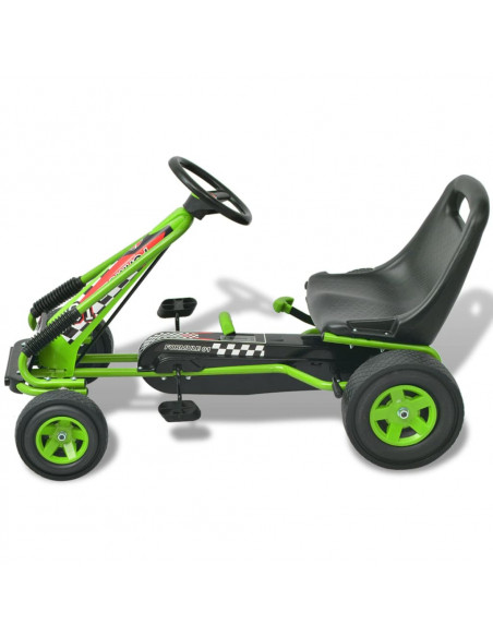 Go Kart a pedali con seduta regolabile Verde