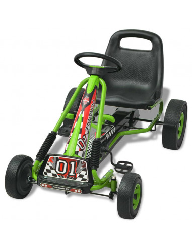 Go Kart a pedali con seduta regolabile Verde