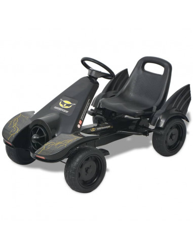 Go Kart a pedali con seduta regolabile nero