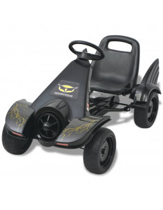 Go Kart a pedali con seduta regolabile nero 2
