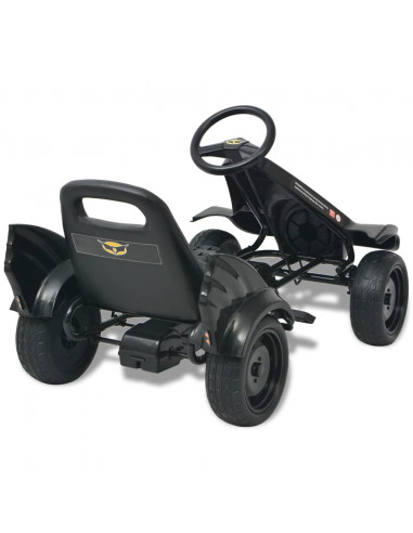 Go Kart a pedali con seduta regolabile nero