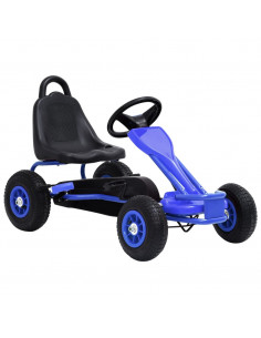 Go Kart a Pedali con Pneumatici Blu