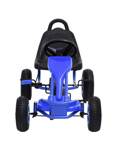 Go Kart a Pedali con Pneumatici Blu