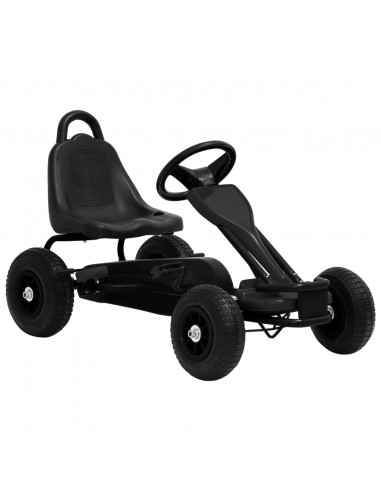 Go Kart a Pedali con Pneumatici Nero