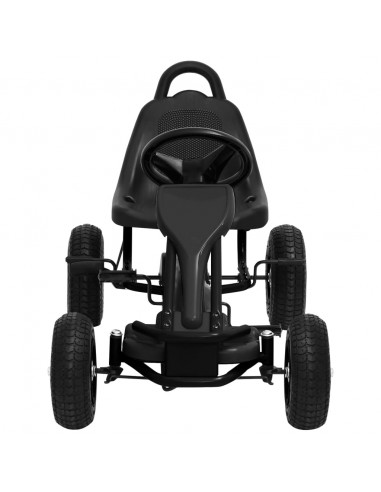 Go Kart a Pedali con Pneumatici Nero