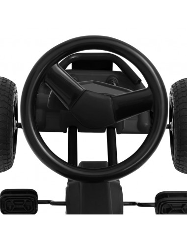 Go Kart a Pedali con Pneumatici Nero
