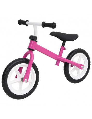 Bicicletta Senza Pedali con Ruote da 9,5 Pollici Rosa