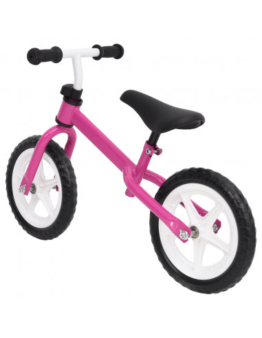 Bicicletta Senza Pedali con Ruote da 9,5 Pollici Rosa