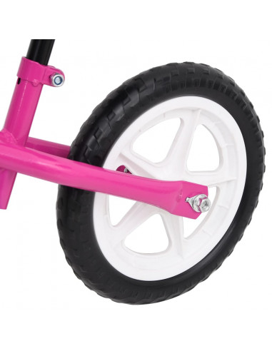 Bicicletta Senza Pedali con Ruote da 9,5 Pollici Rosa