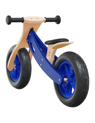 Bicicletta Senza Pedali per Bambini con Pneumatici Aria Blu