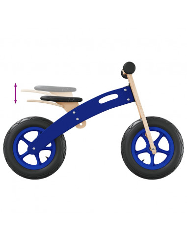 Bicicletta Senza Pedali per Bambini con Pneumatici Aria Blu