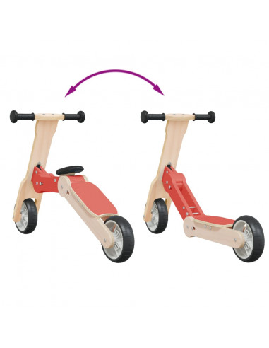 Monopattino per Bambini 2 in 1 Rosso