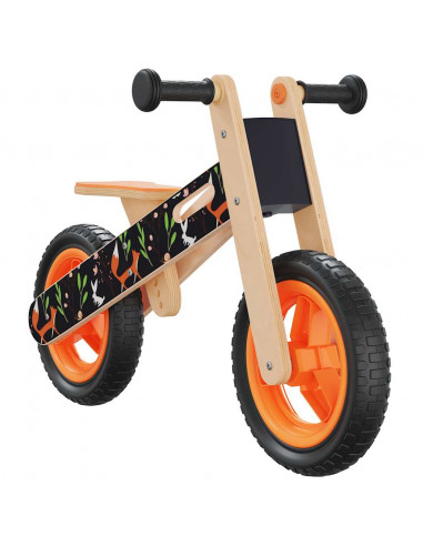 Bicicletta Senza Pedali per Bambini Arancione Stampato