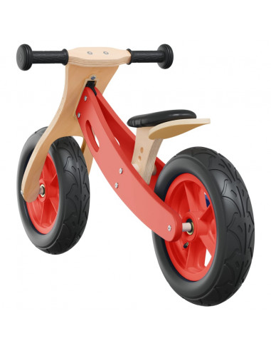 Bicicletta Senza Pedali per Bambini con Pneumatici Aria Rossa