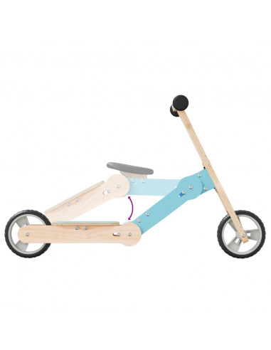 Monopattino per Bambini 2 in 1 Azzurro
