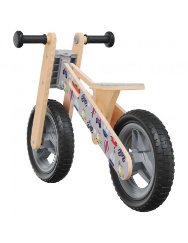 Bicicletta Senza Pedali per Bambini Grigio Stampato