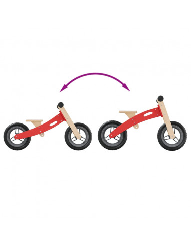 Bicicletta Senza Pedali per Bambini Rossa