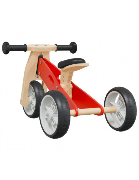 Bicicletta Senza Pedali per Bambini 2 in 1 Rossa