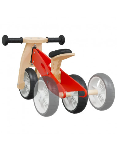 Bicicletta Senza Pedali per Bambini 2 in 1 Rossa