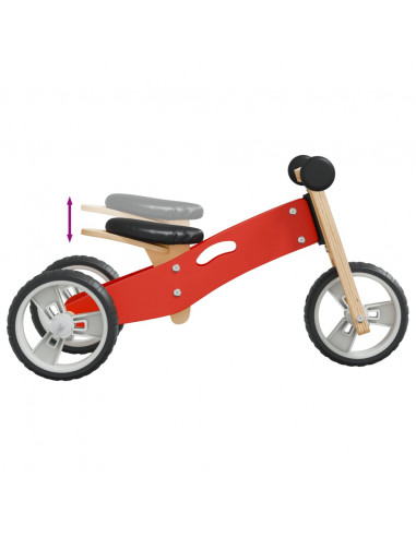 Bicicletta Senza Pedali per Bambini 2 in 1 Rossa