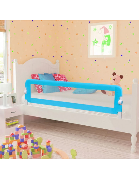 Sponda di Sicurezza per Lettino Bambino 150 x 42 cm Blu