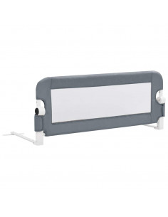 Sponde Letto di Sicurezza Bambini Grigio 102x42cm Poliestere